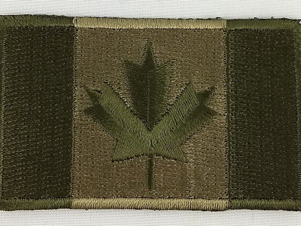 Canada Canadian Tactical Flag Patch Embroidered Iron On Applique Military