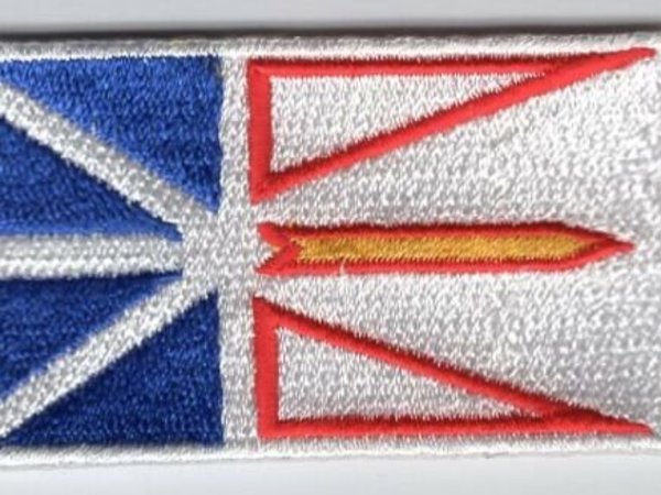Newfoundland Flag Patch Embroidered Iron On Applique