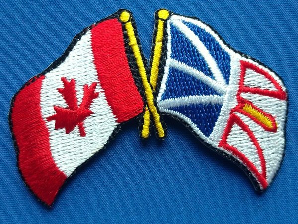 Canada / Newfoundland Friendship Flag Patch Embroidered Iron On Applique Badge Canadian Province