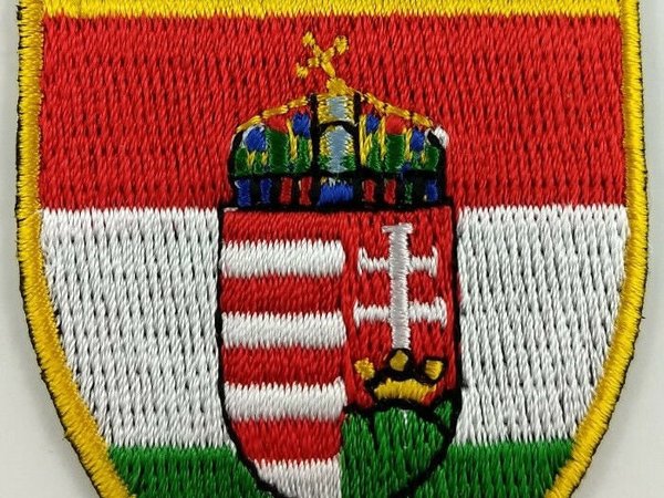 Hungary Coat of Arms COA Flag Shield Crest Patch Embroidered Badge Iron On Sew On Hungarian