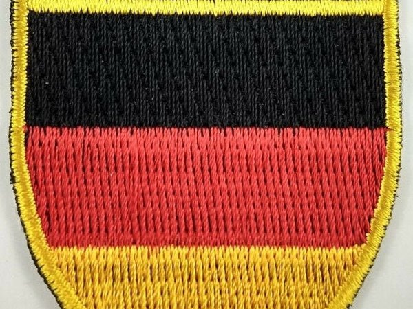 Germany Flag Shield Crest Patch Embroidered Badge Iron On Sew On German