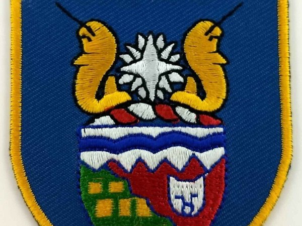 Northwest Territories NWT COA Coat of Arms Shield Crest Patch Embroidered Badge Iron On Sew On Canadian Province