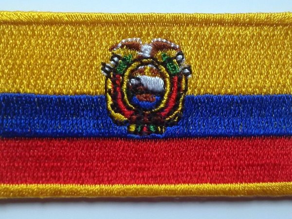 Ecuador Patch Embroidered Iron On Badge Applique Ecuadorian