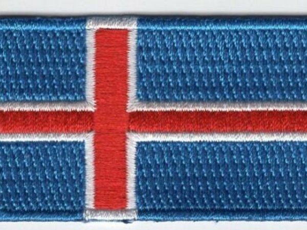 Iceland Patch Embroidered Iron On Badge Applique Icelander