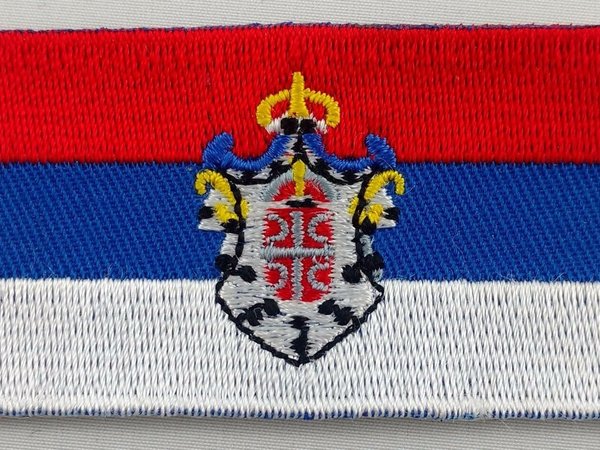 Serbia Patch Embroidered Iron On Badge Applique Serbian
