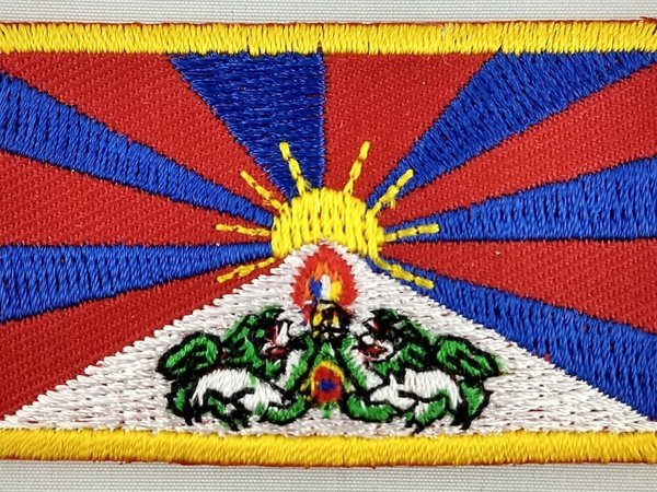 Tibet Patch Embroidered Iron On Badge Applique Tibetan
