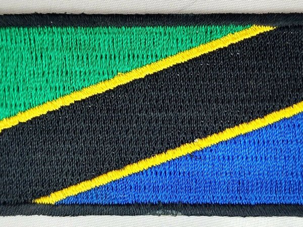 Tanzania Patch Embroidered Iron On Badge Applique Tanzanian
