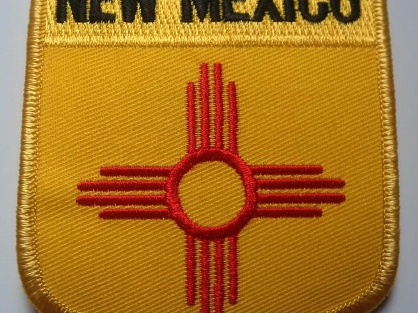 New Mexico State Shield Patch Badge Embroidered Iron On Applique USA United States of America