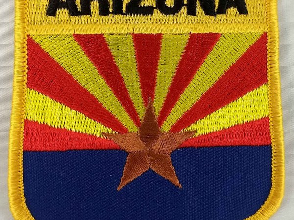 Arizona State Shield Patch Badge Embroidered Iron On Applique USA United States of America
