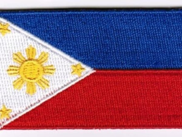 Philippines Flag Patch Embroidered Iron On Applique Filipino