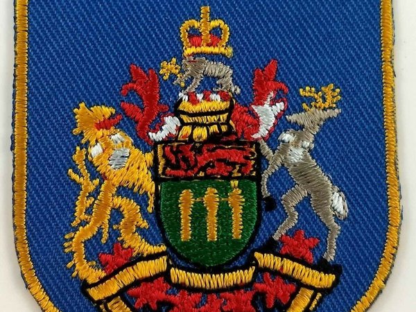 Saskatchewan COA Coat of Arms Shield Crest Patch Embroidered Badge Iron On Sew On Canadian Province