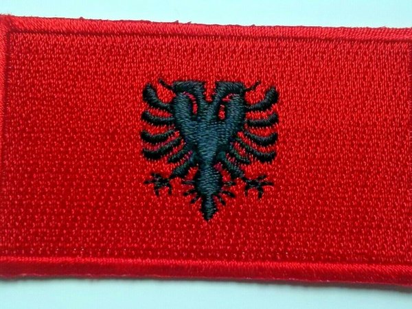 Albania Patch Embroidered Iron On Badge Applique Albanian