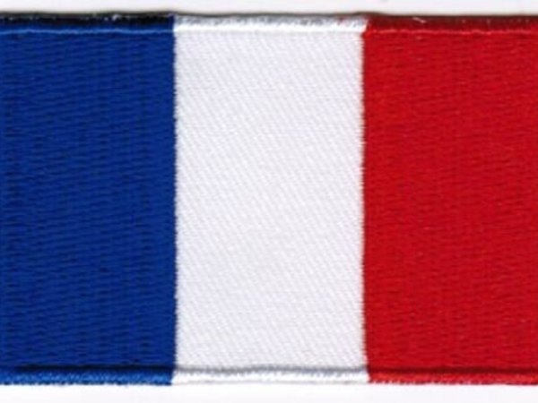 France Patch Embroidered Iron On Badge Applique French