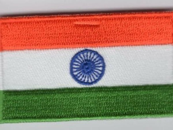 India Patch Embroidered Iron On Badge Applique
