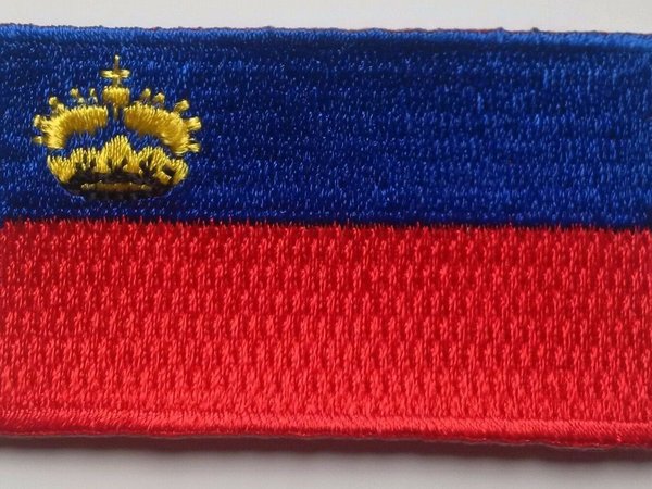 Liechtenstein Patch Embroidered Iron On Badge Applique Liechtensteiner