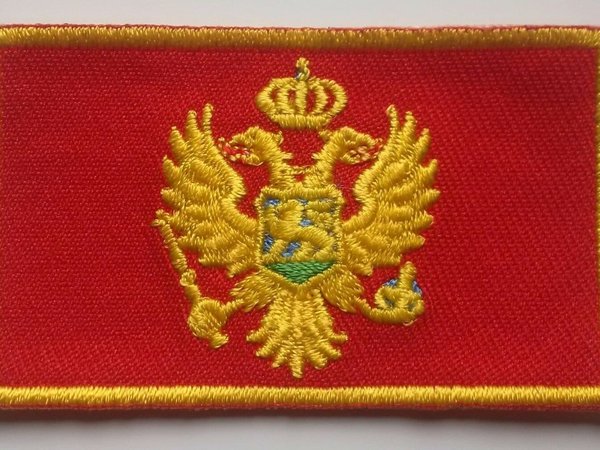 Montenegro Patch Embroidered Iron On Badge Applique Montenegrin