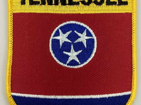 Tennessee State Shield Patch Badge Embroidered Iron On Applique USA United States of America