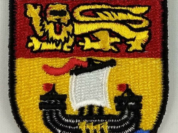 New Brunswick Province Shield Crest Patch Badge Embroidered Iron On Sew On Canada