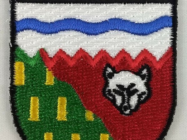 Northwest Territories NWT Province Shield Crest Patch Badge Embroidered Iron On Sew On Canada