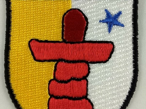 Nunavut Province Shield Crest Patch Badge Embroidered Iron On Sew On Canada