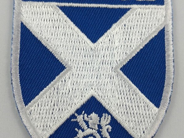 Scotland Shield Crest Patch Embroidered Iron On Applique Scottish St. Andrew