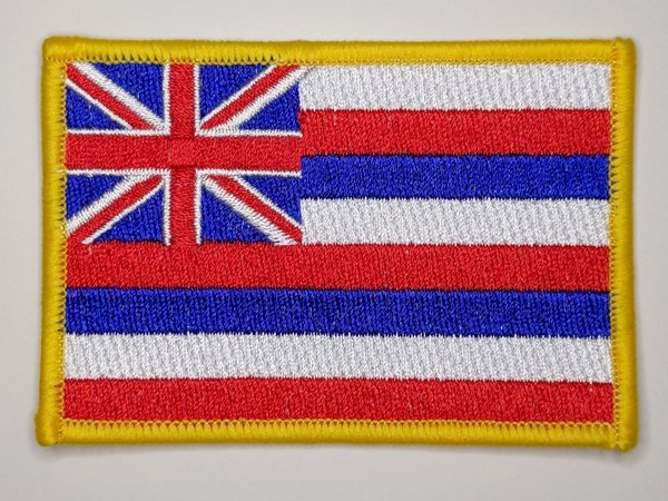 Hawaii state flag patch badge embroidered iron on applique USA United States of America