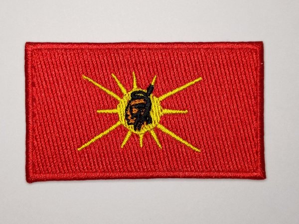 Oka Mohawk Warrior Flag Patch Embroidered Iron On Applique