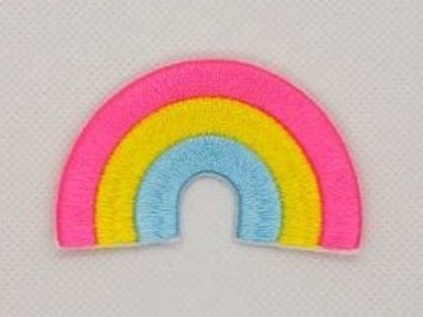 Pansexual Rainbow LGBT Pride Patch Embroidered Iron On Badge Applique C/P