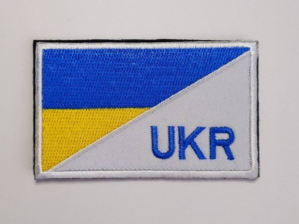 Ukraine Hook and Loop Patch Embroidered Badge Sew On Ukrainian C/P
