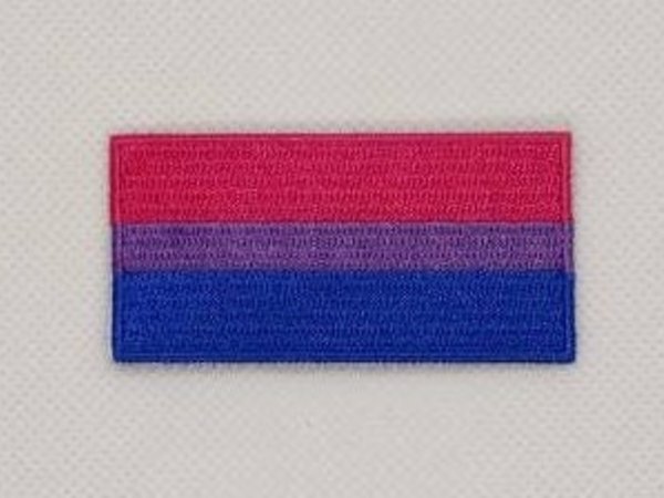 Bisexual Bi LGBT Pride Flag Patch Embroidered Iron On Badge Applique C/P
