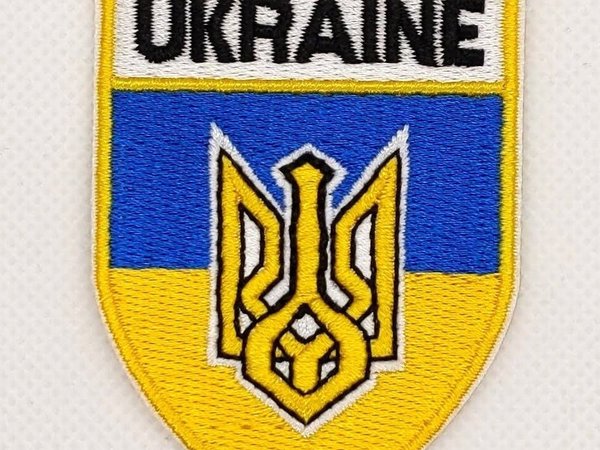 Ukraine Coat of Arms COA Flag Shield Crest Patch Embroidered Badge Iron On Sew On Ukrainian