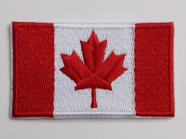 Canada Flag Patch Embroidered Iron On Applique Canadian