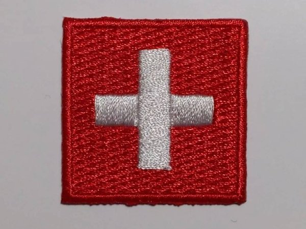 Switzerland Patch Embroidered Iron On Badge Applique Swiss