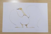 Dancing Goose by Benjamin Chee Chee Ojibway Artist 6"x9" Art Card