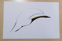 Sun Bird by Benjamin Chee Chee Ojibway Artist 6"x9" Art Card