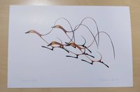 Autumn Flight by Benjamin Chee Chee Ojibway Artist 6"x9" Art Card