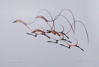 Autumn Flight by Benjamin Chee Chee Ojibway Artist 6"x9" Art Card