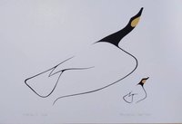Mother and Child by Benjamin Chee Chee Ojibway Artist 6"x9" Art Card