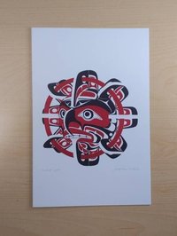 Circle of Light by Jon Erickson Gitxsan Artist 6"x9" Art Card