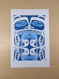 Bear by Eric Parnell Haida Artist 6"x9" Art Card