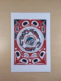 Nature by Danny Dennis Tsimshian Artist 6"x9" Art Card