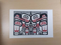 Thunderbirds and the Haida Masters by Carl Stromquist Salish Artist 6"x9" Art Card