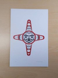 Sun by David Boxley Tsimshian Artist 6"x9" Art Card