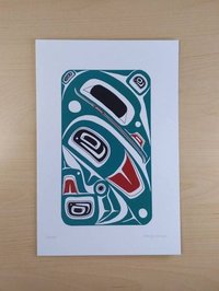 Raven by Danny Dennis Tsimshian Artist 6"x9" Art Card No. 815