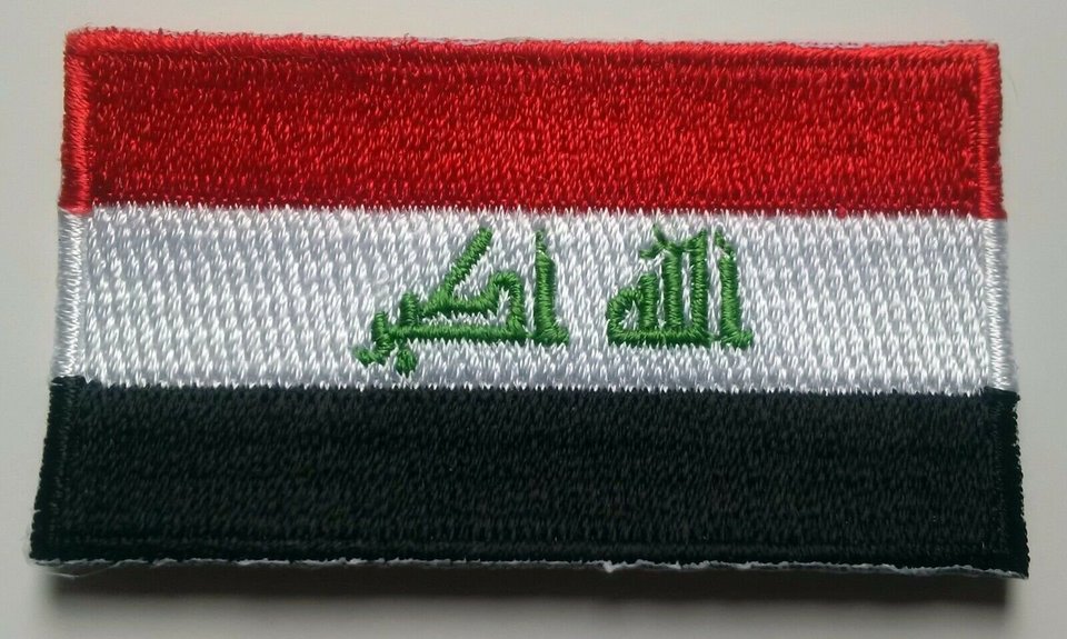 Iraq Patch Embroidered Iron On Badge Applique Iraqi