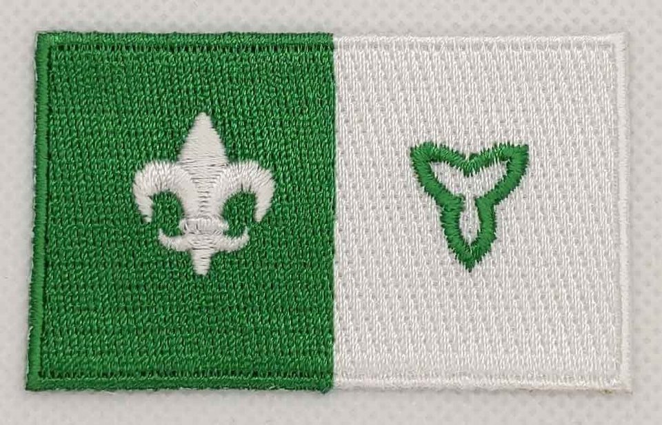 Franco Ontarian Patch Embroidered Iron On Badge Applique