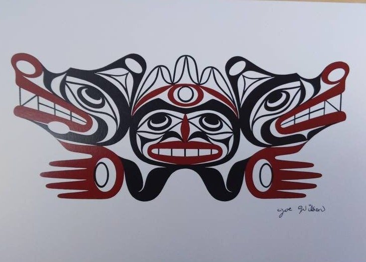Strong Spirit by Joe Wilson Salish Artist 6"x9" Art Card