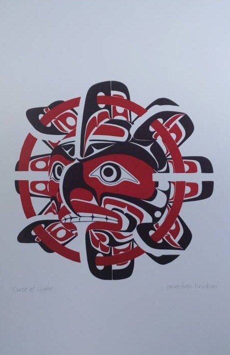 Circle of Light by Jon Erickson Gitxsan Artist 6"x9" Art Card