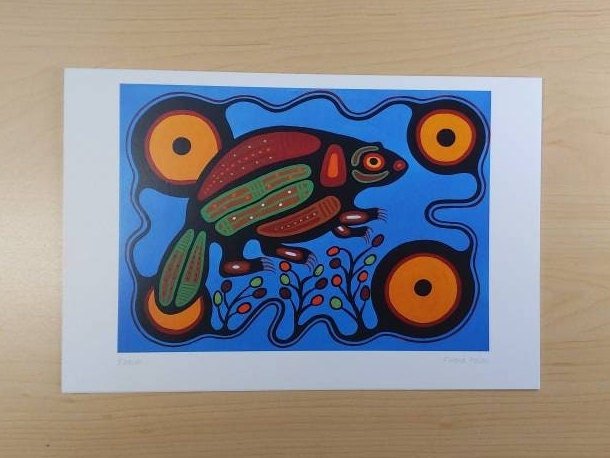Beaver by Frank Polson Algonquin Long Point Artist 6"x9" Art Card