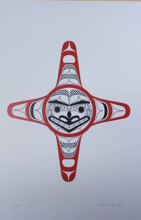 Sun by David Boxley Tsimshian Artist 6"x9" Art Card